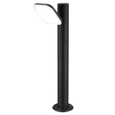 Long Life Lamps Company Adjustable 12W Led Bollard Outdoor Garden Light Stainless Steel Black Finish Cool White Zlc356Bcw from B&Q