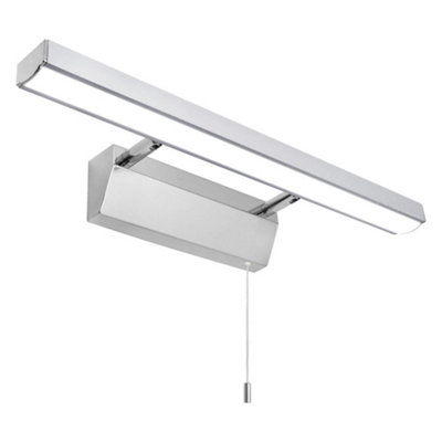 Long Life Lamps Company 7W Led Bathroom Mirror Wall Light With Pull Cord Cool White 6500K Ip20 Ml16 from B&Q