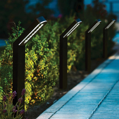 My Smart Buy Solar Garden Stake Lights Set Of 3Dual Colour Warm Or Cool White50 Lumen61Cm from B&Q