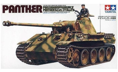 Tamiya German Panther Medium Tank 35Th Scale Plastic KitStarter Paint Pack (5 X 17Ml Bottles)