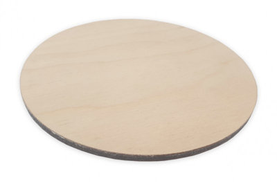 20Cm Round Poplar Ply Wood Blank from B&Q