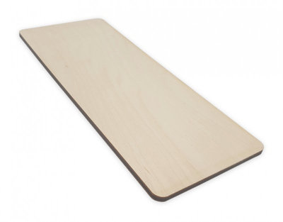 20Cm X 8Cm Rectangle Poplar Ply Wood Blank from B&Q