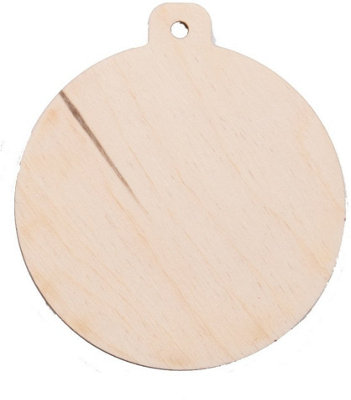 Christmas Bauble Poplar Ply Wood Blank from B&Q