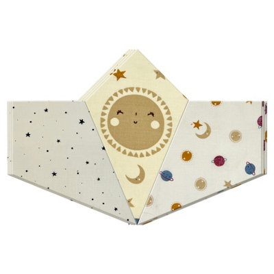 Warwick & Vance Unisex Planets & Stars Handkerchiefs 3 Pack from B&Q