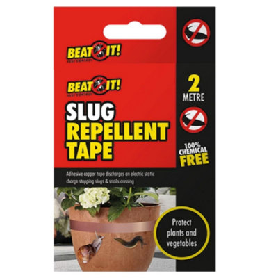 Copper Slug Tape Slug & Snail Repellent Natural Chemical Free Barrier 2M from B&Q