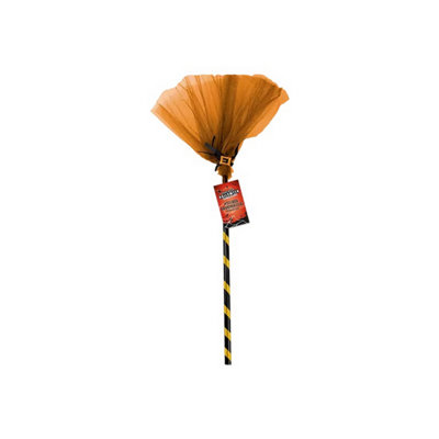 Accessotech Witches Broomstick 80Cm Halloween Costume Accessory Spooky Party Prop Home Decoration from B&Q