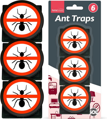 SOL 6Pk Ant Traps Indoor & OutdoorAnt Bait Stations For HomeAnt Killer IndoorAnt TrapStop Ant Bait Station from B&Q