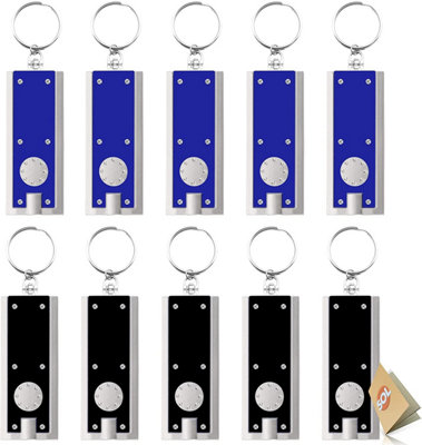 B&Q -  10Pk Led Keychain Small Torch LightPocket Torch Small Bright With Built In BatteriesSmall Led Mini Torch Keyring Torch