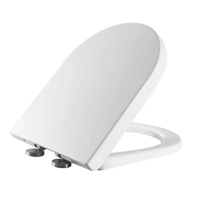 RAK Ceramics Rak Resort Maxi Toilet Seat Soft Close Wc Quick Release Slow Closing White from B&Q