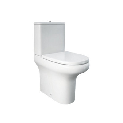 Arley Rak Compact Deluxe Close Coupled Back To Wall Wc Toilet Pan White (Pan Only) from B&Q