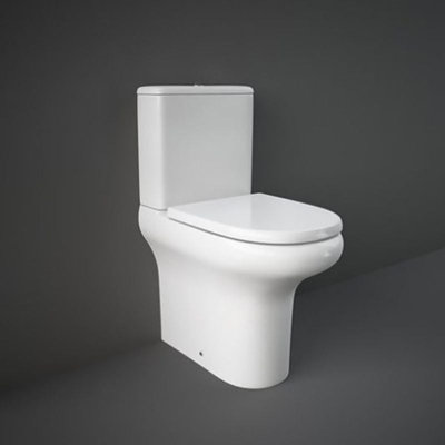 Arley Rak Compact Deluxe Close Coupled Fully Back To Wall Wc Pan White (Pan Only) from B&Q