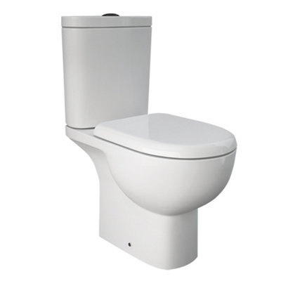 RAK Ceramics Rak Tonique Close Coupled Full Access Open Back Wc Pan Toilet White (Pan Only) from B&Q