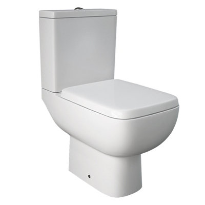 RAK Ceramics Rak Series 600 Pack Close Coupled Ceramic Toilet With Cistern White (No Seat) from B&Q
