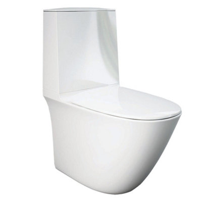Arley Rak Sensation Close Coupled Fully Back To Wall Wc Pan Toilet White (Pan Only) from B&Q