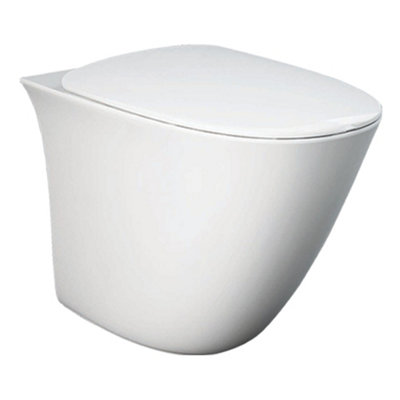 RAK Ceramics Rak Sensation Back To Wall Rimless Toilet Pan Ceramic Alpine White (Pan Only) from B&Q