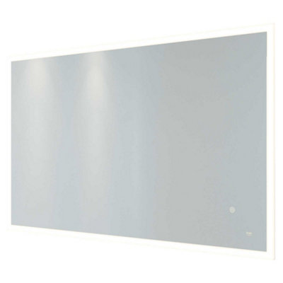 RAK Ceramics Rak Cupid 1000X600 Silvery White Square With Touch Sensor Illuminated Mirror Ip44 from B&Q