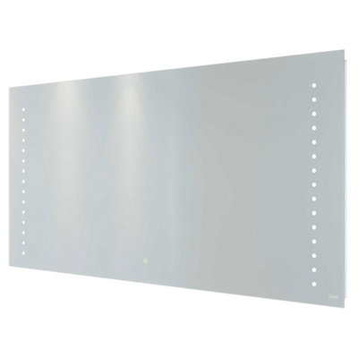 RAK Ceramics Rak Hestia 1200X600mm Rectangular Illuminated Led Bathroom Mirror With Demister & Shaving Socket from B&Q