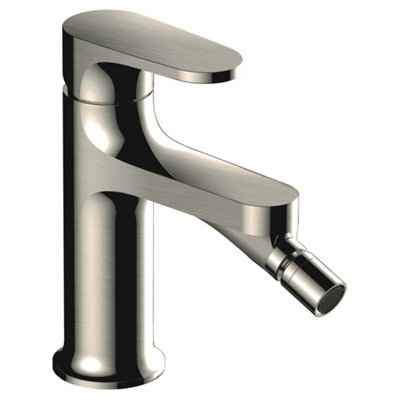 RAK Ceramics Rak Portofino Bidet Brushed Nickel Modern Bidet Tap Solid Brass