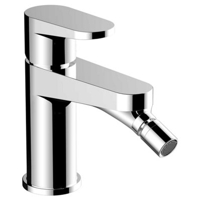 RAK Ceramics Rak Ischia Bidet Polished Chrome Modern Bidet Tap Solid Brass