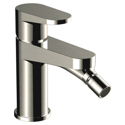RAK Ceramics Rak Ischia Bidet Mixer TapModern Brushed Nickel Solid Brass15 Year Guarantee from B&Q