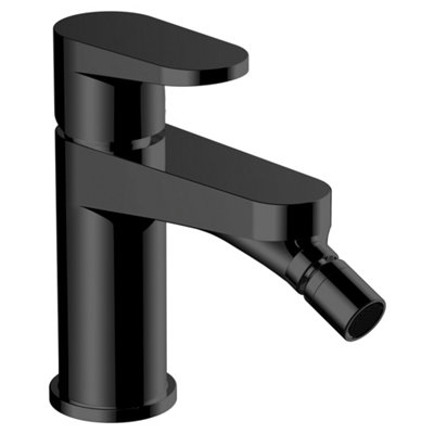 RAK Ceramics Rak Ischia Bidet Matt Black Modern Bidet Tap Solid Brass