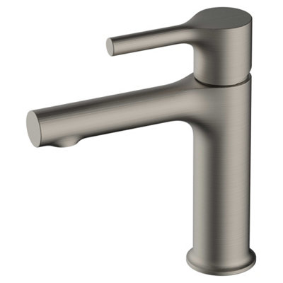 RAK Ceramics Rak Sorrento Brushed Nickel Basin Mixer TapModernDurable Solid Brass Design from B&Q