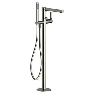 RAK Ceramics Rak Sorrento Brushed Nickel Freestanding Bath Shower Mixer Tap With Handset from B&Q