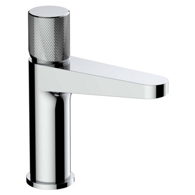 RAK Ceramics Rak Amalfi Chrome Modern Basin Mono Mixer TapSolid Brass With Knurled Handle from B&Q