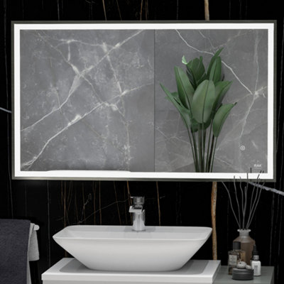 Rak Ceramics Rectangular Illuminated Led Bathroom Mirror 1000X600mmTouch SensorDemister & Ip44 Rated from B&Q