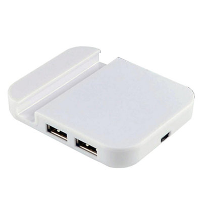 B&Q White Universal Mobile Stand Port Usb Hub Holder Mount, Size 4
