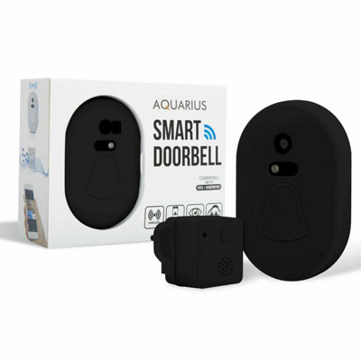 B&Q -  Wifi Wireless Smart Camera Doorbell Video Intercom SecurityBlack