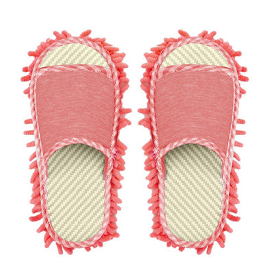 Haven Mop Shoe High-Quality Microfiber Chenille Flexible & ElasticPink from B&Q