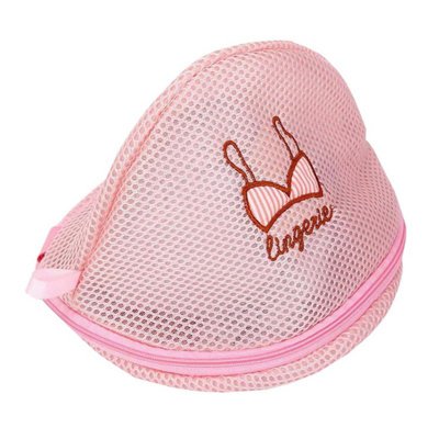 Haven Zippered Mesh Laundry Clothes Bra Washing BagPink from B&Q
