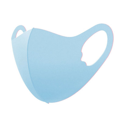Nitrile Powder Free Small Gloves Age 10-14 & Blue Spandex Kids Face Mask Age 6-12 from B&Q