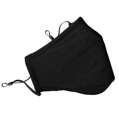 B&Q -  Termin8 Triple Layer Reusable Cotton Face Mask With Activated Charcoal Filter Pocket And Nose PinMachine WashableBlack