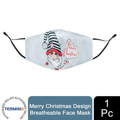 Termin8 Merry Christmas Design Breatheable Masks- Design 5 from B&Q