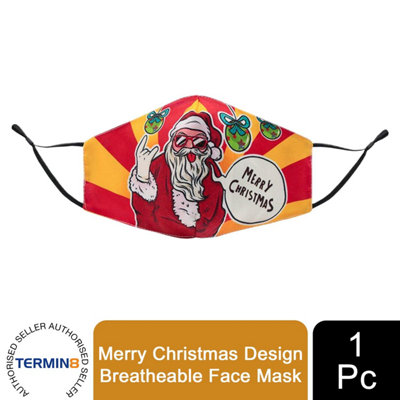 Termin8 Merry Christmas Design Breatheable Masks- Design 10 from B&Q