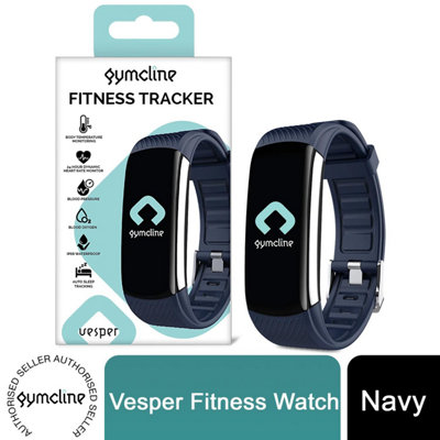  - Gymcline Vesper Fitness Watch Navy Blue Activity Tracker Heart Rate Monitor