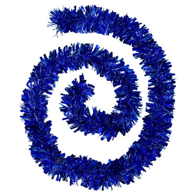 Neel Blue Luxury Christmas TinselBlue1.8M from B&Q