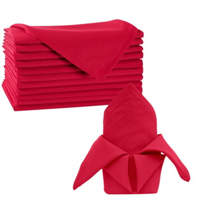 Neel Blue Polyester Christmas Table NapkinsRed50Cm X 50CmPack Of 20 from B&Q