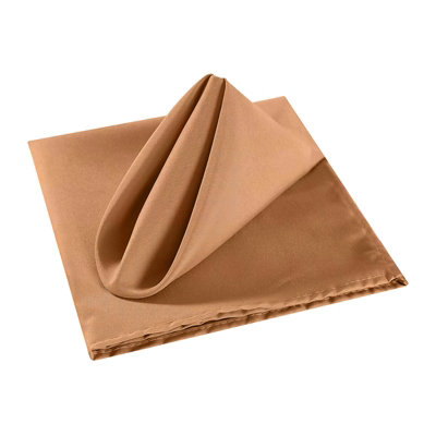 B&Q -  20 Inch Gold2 Polyester Table NapkinsReusableWrinkle-Resistant50X50Cm100Pcs