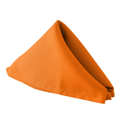 Neel Blue Polyester Table NapkinsOrange50Cm X 50CmPack Of 8 from B&Q