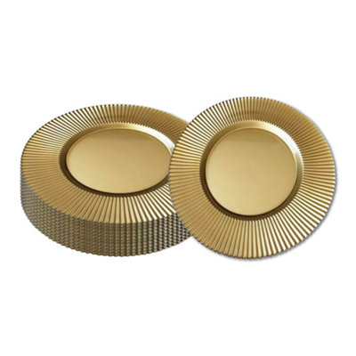 B&Q -  Charger Plates For Table DecorationShiny GoldPack Of 12