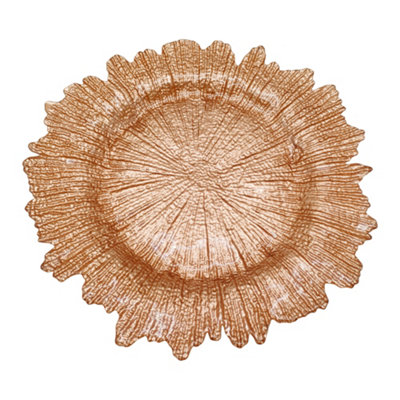 B&Q -  Charger Plates For Table DecorationRose Gold With Vintage