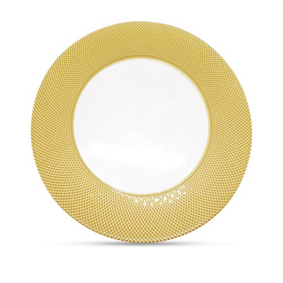B&Q -  Charger Plates For Table DecorationCheckered Gold