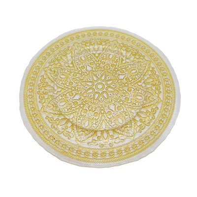 B&Q -  Charger Plates For Table DecorationMandala Flower Gold