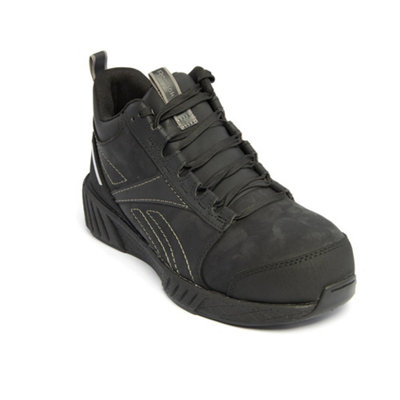 B&Q -  Fusion Formidable Stealth S3 Black Wide Fit Composite Toe/midsole Safety Work Boot R1081