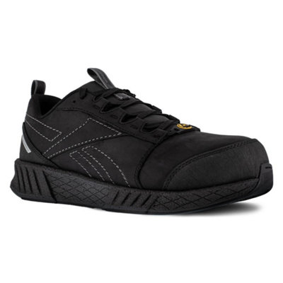 B&Q -  Fusion Formidable Stealth S3 Esd Black Wide Composite Toe/midsole Safety Trainer R1080