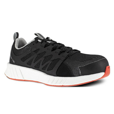 B&Q -  Fusion Flexweave S1P Black Wide-Fit Composite Toe/midsole Safety Work Trainer R1076
