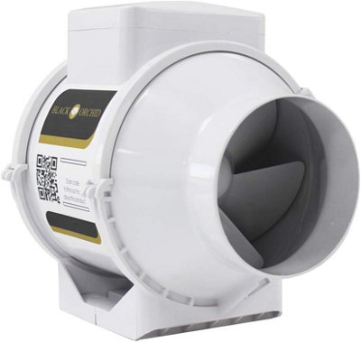 Blauberg 125mm Silent Inline Air Intake Fan  Powerful Extractor For Hydroponic Grow Rooms from B&Q